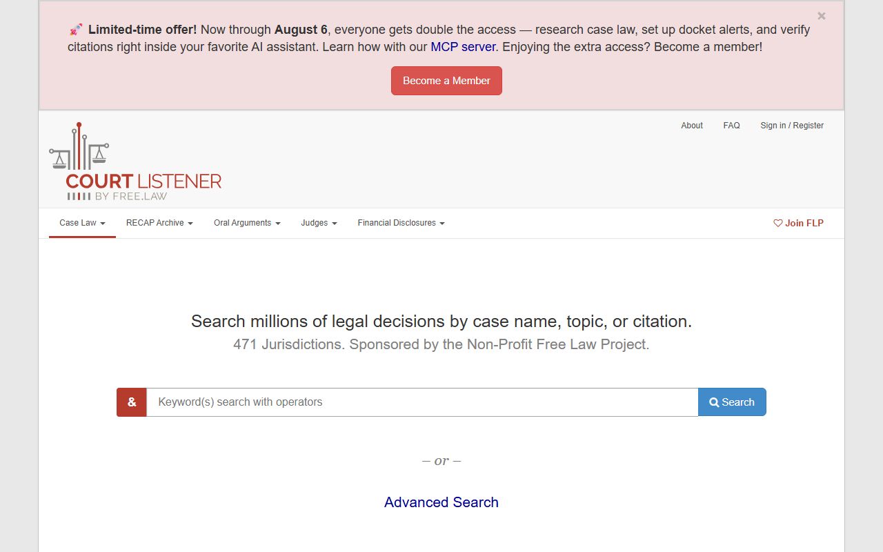 Baker County court records CourtListener federal database