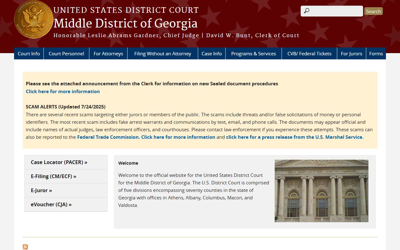 Baker County Superior Court records Middle District of Georgia home