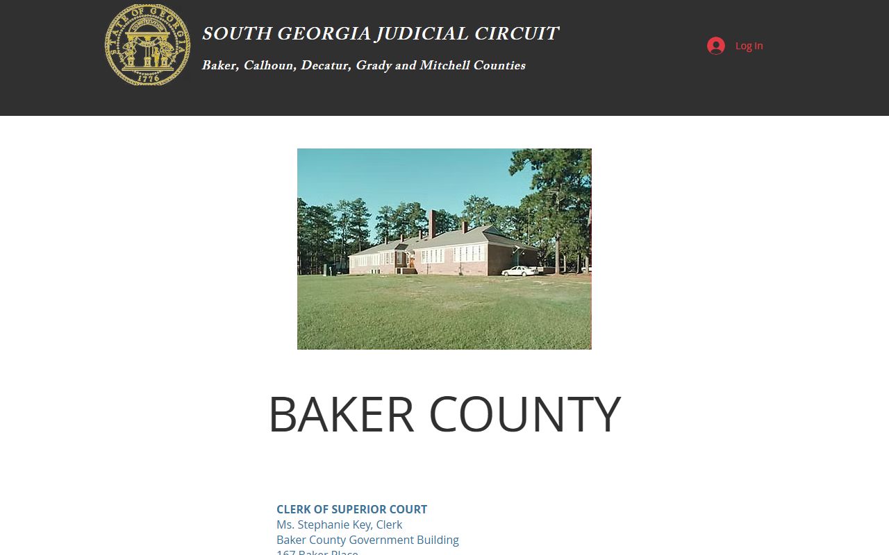 Baker County court records circuit Baker County contact page